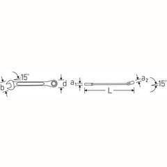 Stahlwille - 17mm Reversible Combination Ratchet Spanner - Series 17