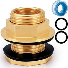 AIP - Tank Fitting / Bulk Head Brass Lh / Rh Watermark BSP - 1" (m) x 3/4" (f) | 27-400-016 | BTF25LR