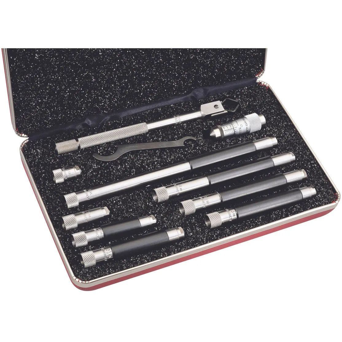 Starrett - Tubular Inside Mic 1 1/2-12in 8 Rods/Handle Case | 823BZ