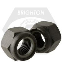 Brighton Best - 1"-14 - IMPERIAL GRADE C NYLON INSERT LOCKNUT PHOSPHATE & OIL UNS | 828300