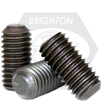 Brighton Best - M10-1.50x60 MM - METRIC GRUB (SOCKET SET) SCREW FLAT POINT 45H THERMAL BLACK OXIDE | 832162