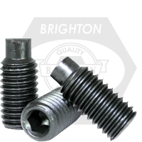 Brighton Best - M12-1.75x25 MM - METRIC GRUB (SOCKET SET) SCREW DOG POINT 45H THERMAL BLACK ISO 4028 | 833174