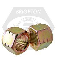 Brighton Best - 7/8"-14 - NYLON INSERT LOCKNUTS GRADE C MED. CARBON ZINC-YELLOW | 845740