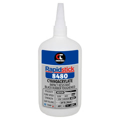 Chemtools - Instant Adhesive (8480), Impact Resistant, Black Rubber Toughened, 500g | 8480-500