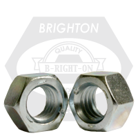 Brighton Best - 1/2"-13 - IMPERIAL GRADE 5 FINISHED HEX NUT ZINC-CLEAR CR+3 UNC | 848058