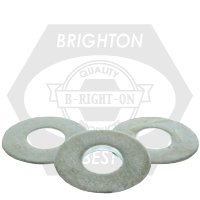 Brighton Best - 7/8"-IMP - USS FLAT WASHERS MED. CARBON THRU-HARDENED ZINC CR+3 | 850450
