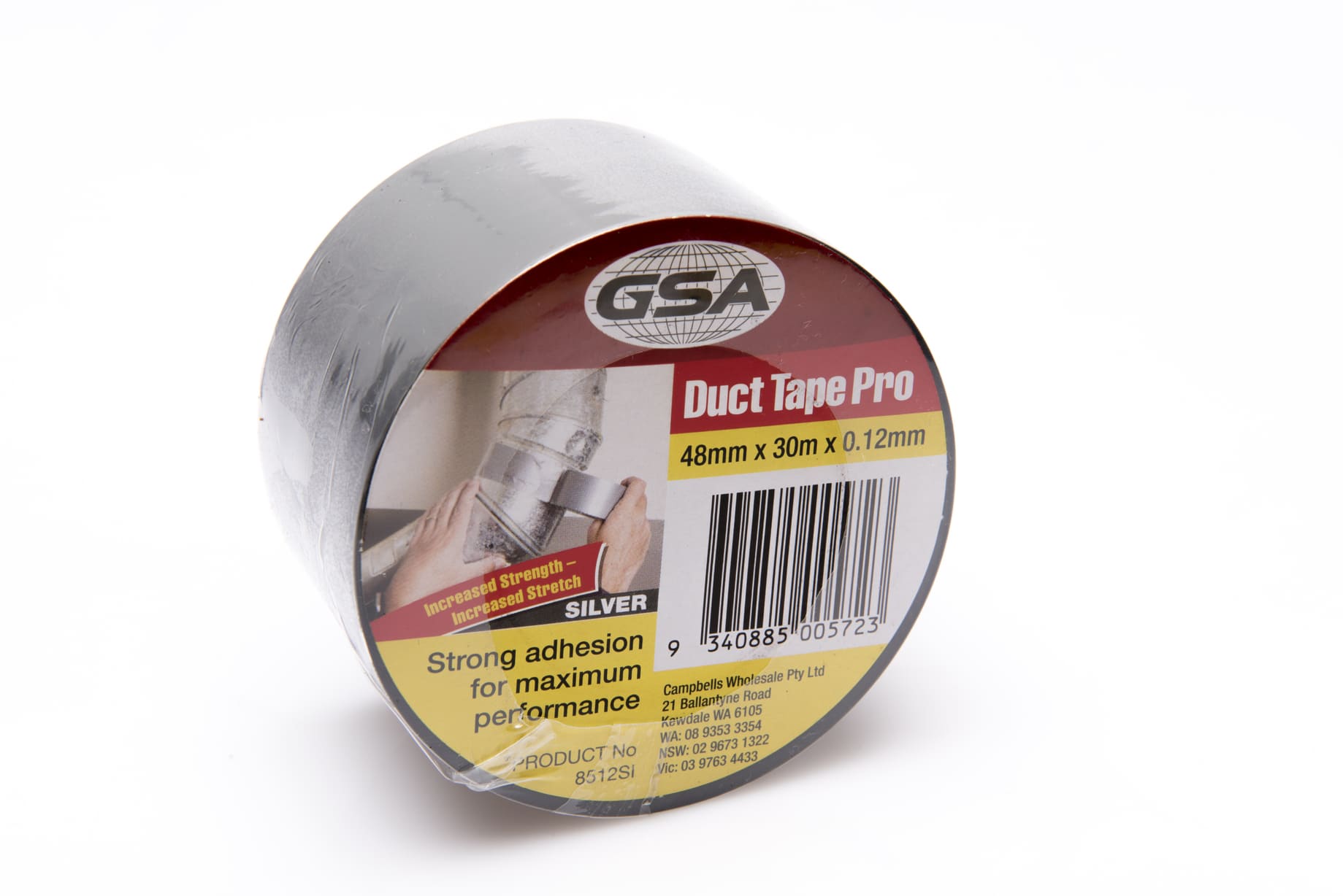 GSA - Duct Tape Pro Silver 0.12mm - 30m x 48mm | 8512SI