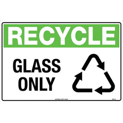 Uniform Safety Signs - 450x300mm - Poly - Recycle Glass Only | 880LSP
