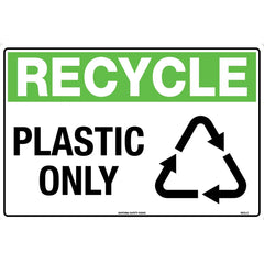 Uniform Safety Signs - 450x300mm - Metal - Recycle Plastic Only | 882LSM