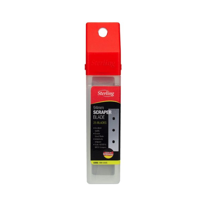 Sterling 94Mm Scraper Blade Double Sided German (X25)