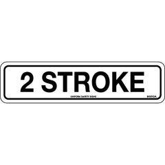 Uniform Safety Signs - 200x50mm - Self Adhesive - Pkt of 4 - 2 Stroke | 9001OA