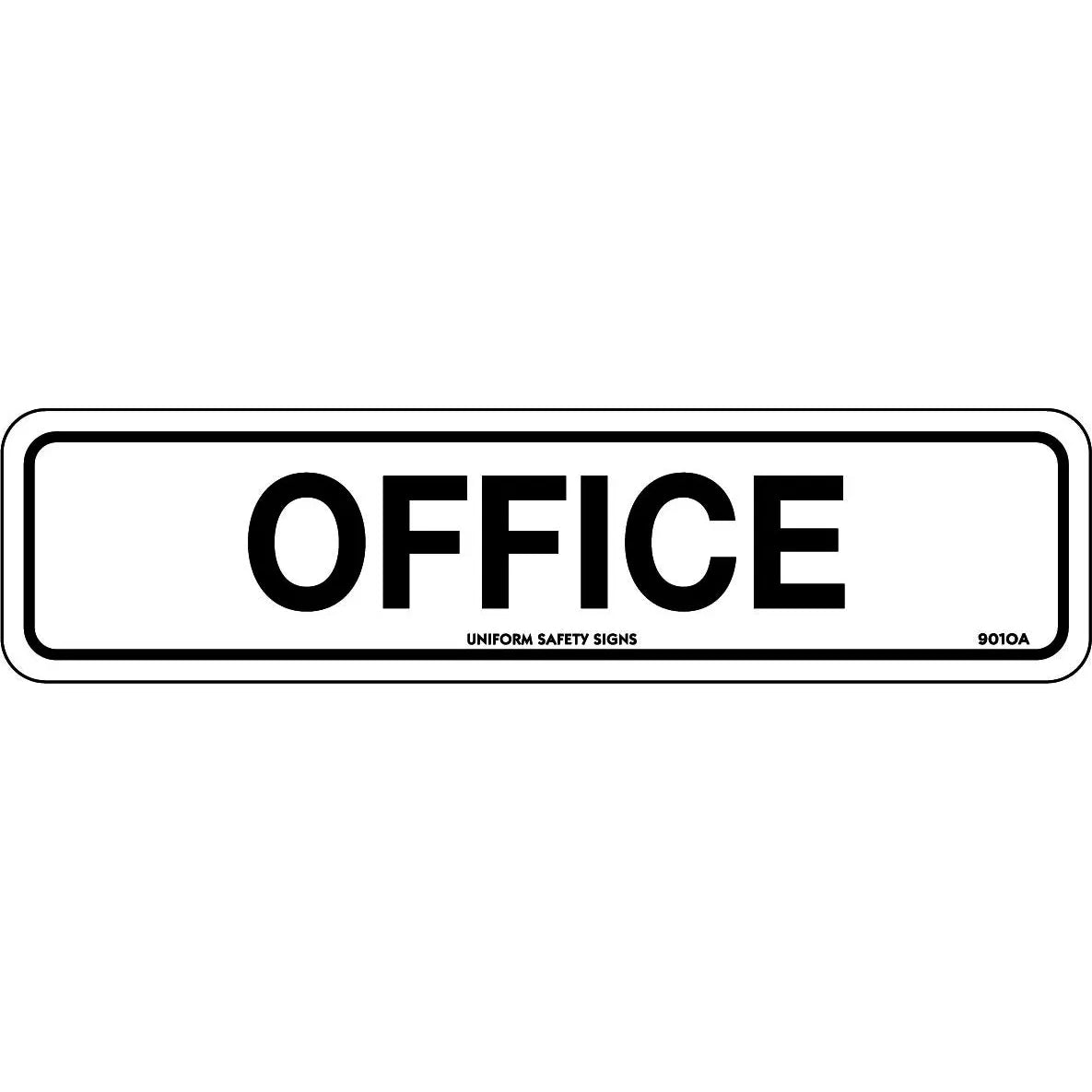 Uniform Safety Signs - 300x100mm - Self Adhesive - Office | 901OMA