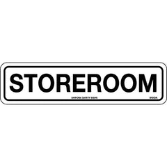 Uniform Safety Signs - 300x100mm - Self Adhesive - Storeroom | 910OMA