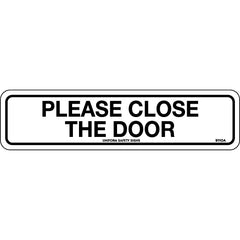 Uniform Safety Signs - 300x100mm - Self Adhesive - Please Close the Door | 911OMA