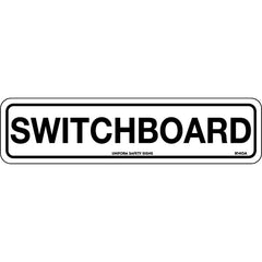 Uniform Safety Signs - 300x100mm - Self Adhesive - Switchboard | 914OMA