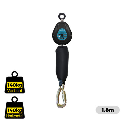 Austlift - Inertia Reel EWP 1.8M with Heavy Duty Casing (Sharp Edge) Swivel Hook Load indicator Equipped suitable for EWP usage | 915343