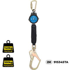 Austlift - Micron Sharp Edge Resistant with T/A karabiner 2M with Swivel Steel Scaffold Load indicator Equipped | 915345TA