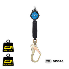 Austlift - Micron Sharp Edge Resistant 2M with Swivel Steel Scaffold Hook Load indicator Equipped | 915345