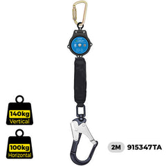 Austlift - Micron Sharp Edge Resistant with T/A karabiner 2M with Swivel Alloy Scaffold Load indicator Equipped | 914347TA