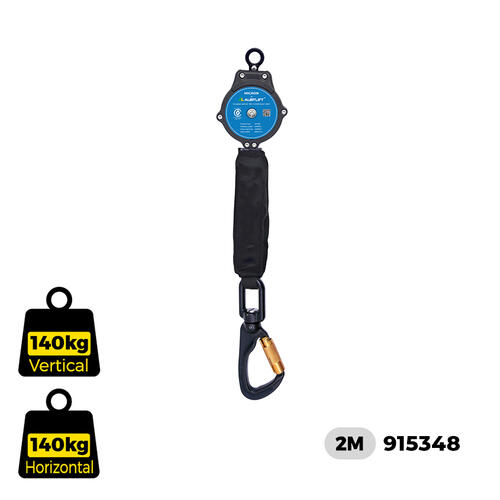 Austlift - Micron Sharp Edge Resistant 2M with Swivel Alloy Hook Load indicator Equipped | 915348