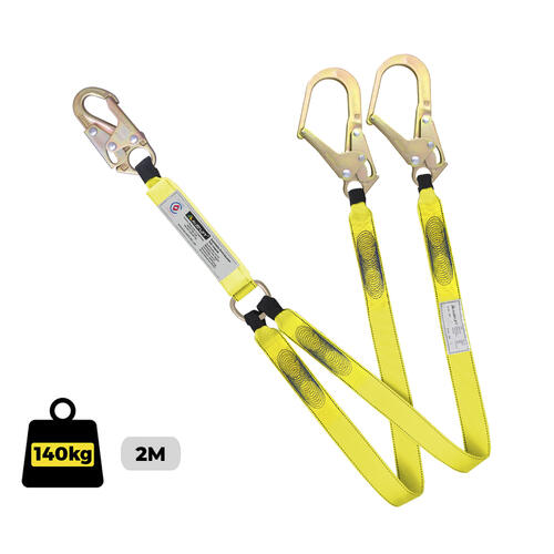 Austlift - Lanyard Double Webbing Snap/Scaffold Hook Complies AS1891.5 | 916122