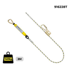Austlift - Kernmantle Rope Single Adjust Sharp Edge with T/A Snap Hook AS 1891.5 Triple action karabiner | 916228T