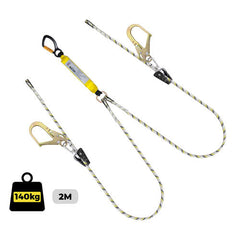 Austlift - Kernmantle Rope Sharp Edge Double Adjust Aluminum T/A Snap Hook Complies with AS 1891.5 | 916230