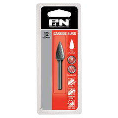 P&N - Burr Carb Tree Pointed Dbl-Cut 6mm-Shk 1/2In P&N | 918TP12256