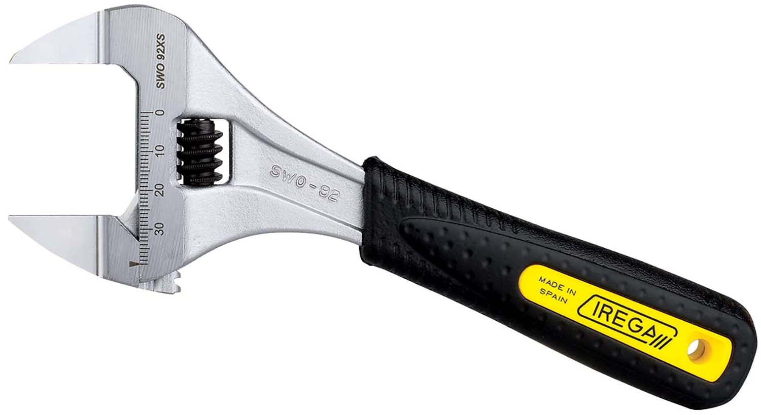 Garrick Herbert - Irega Adjustable Wrench Xtra Slim Chrome | 92-XS Size - Opening - Jaw Opening - Weight
