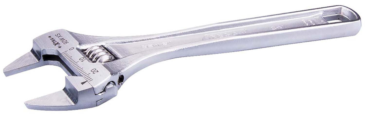 Garrick Herbert - Irega Adjustable Wrench Xtra Slim Chrome | 92-XS Size - Opening - Jaw Opening - Weight