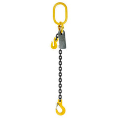 Austlift - Grade 80 Chainsling 7mm 1leg Effective Length C/W Clevis Type Grab Shortner And Clevis Sling Hook Tested 3M | 920713