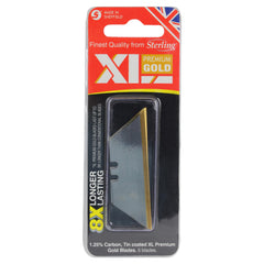 Sterling Xl Premium Gold Heavy Duty Blades Card (X5)