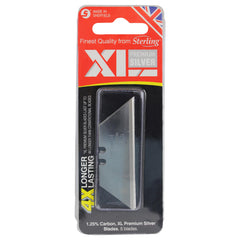 Sterling Xl Premium Silver Heavy Duty Blades Card (X5)
