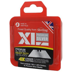Sterling - XL Premium Silver Heavy Duty Blades (X100) | 921-2XLS