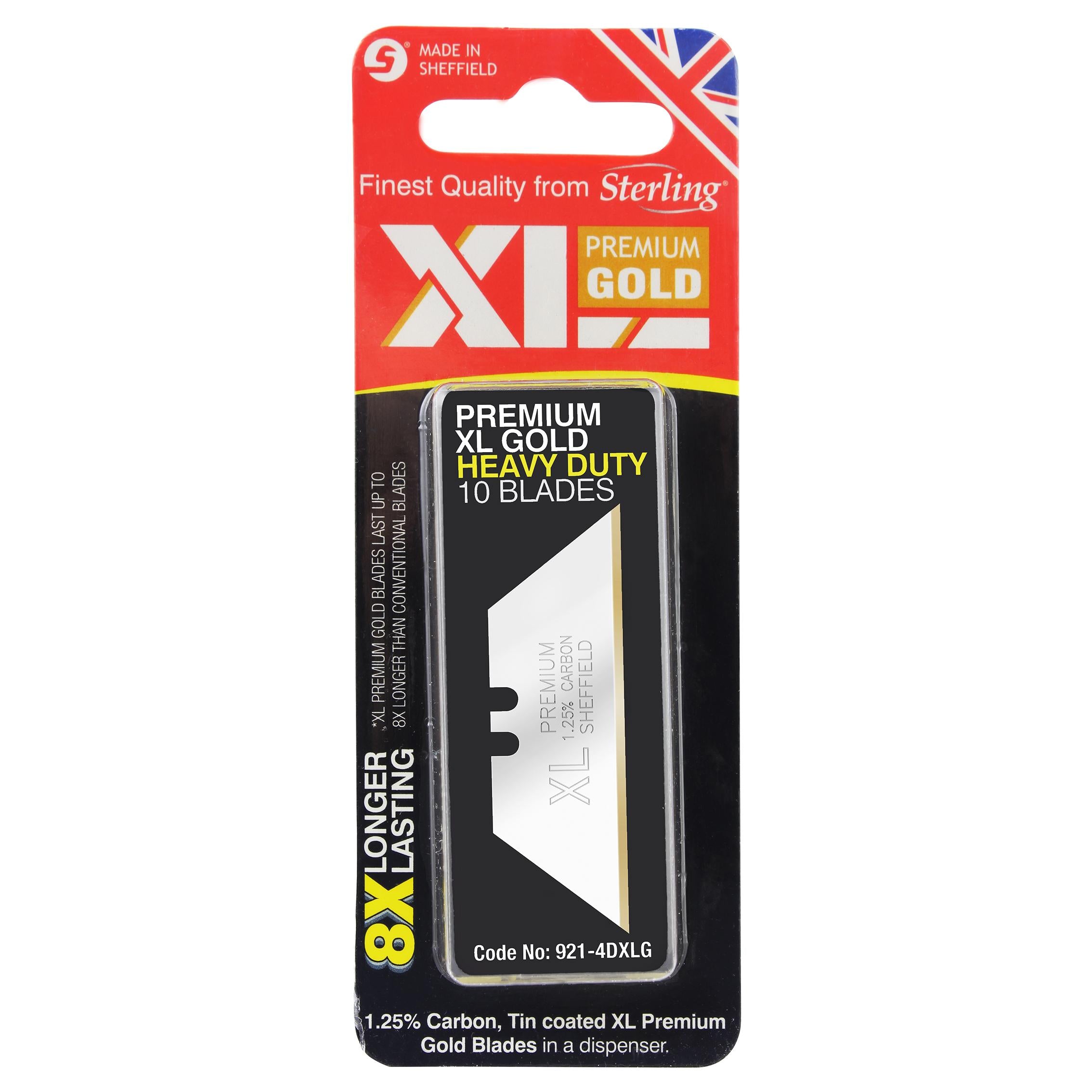 Sterling Xl Premium Gold Heavy Duty Blades (X10)