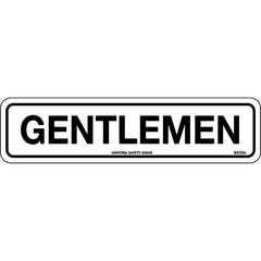 Uniform Safety Signs - 300x100mm - Self Adhesive - Gentlemen | 921OMA