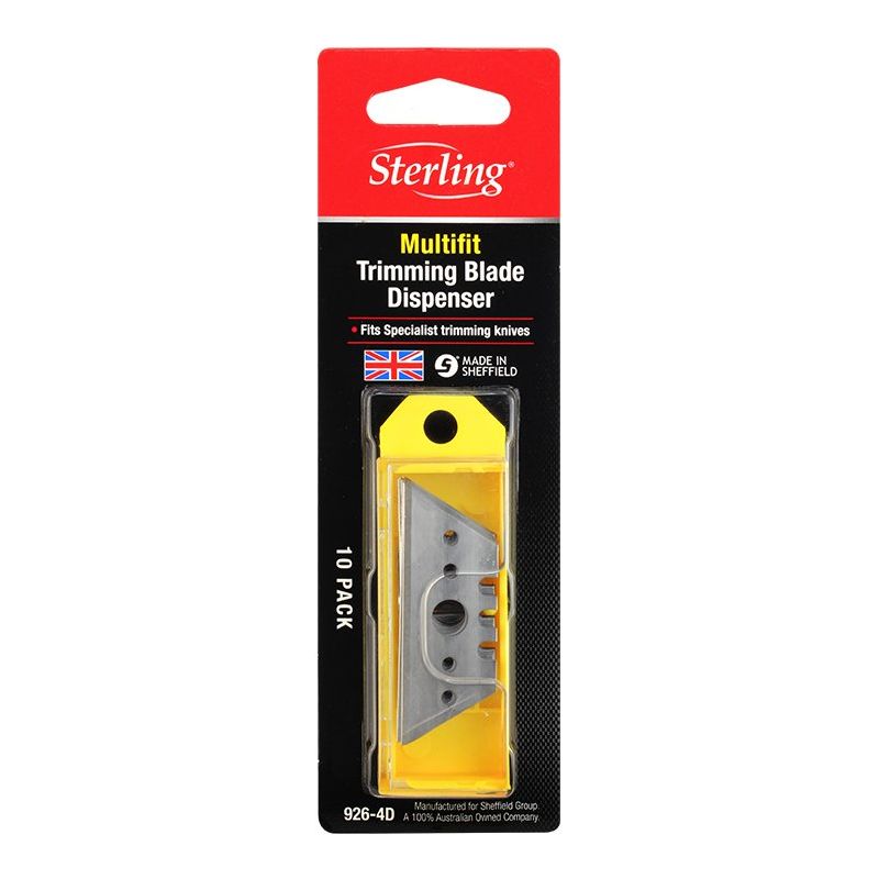 Sterling Heavy Duty Blade With Centre Hole + 3 Notches (X10)