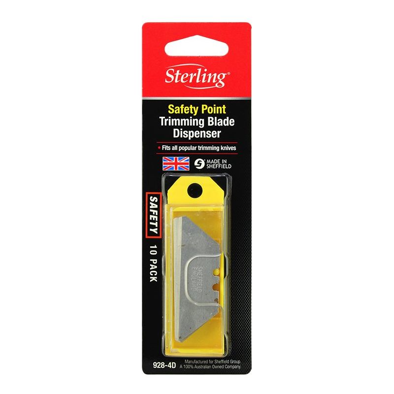 Sterling Heavy Duty Bull Nose Blade In Dispenser (X10)