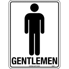 Uniform Safety Signs - 240x180mm - Self Adhesive - Gentlemen | 928DA