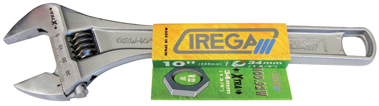 Garrick Herbert - Irega Adjustable Wrenches Chrome Style 92 | 92W Size - Jaw Opening