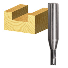 Carbitool - Straight Bit 8.0mm Carbide Insert, 2 Flt 1/2 Shk | T 1408 M