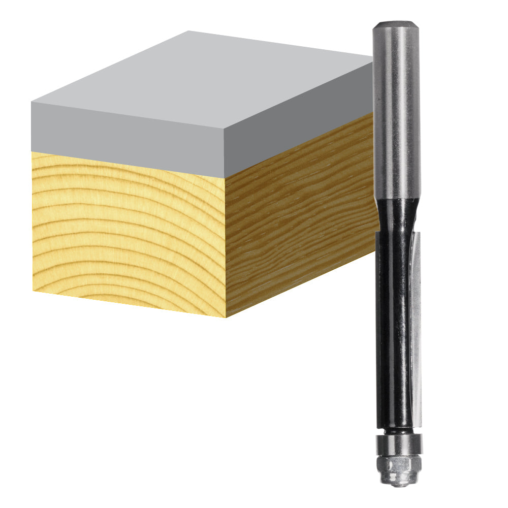 Carbitool - Trim Bit Flush 12.7mm Tct, 2 Flt 1/2 Shk W/Bear | T 8016 B 1/2