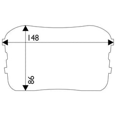 Weldtronic - Lens Outer 148x86 Pk.5 (776000/777000) | CL14886-5