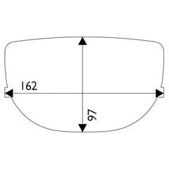 Weldtronic - Lens Outer 162x97 Pk.5 (426000/420150) | CL16297-5