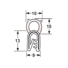 Red Cat - Pinchweld 051 Top Bulb 5mtr | REPINCH60051RC