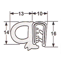 Red Cat - Pinchweld 055 Side Bulb 5mtr | REPINCH60055RC