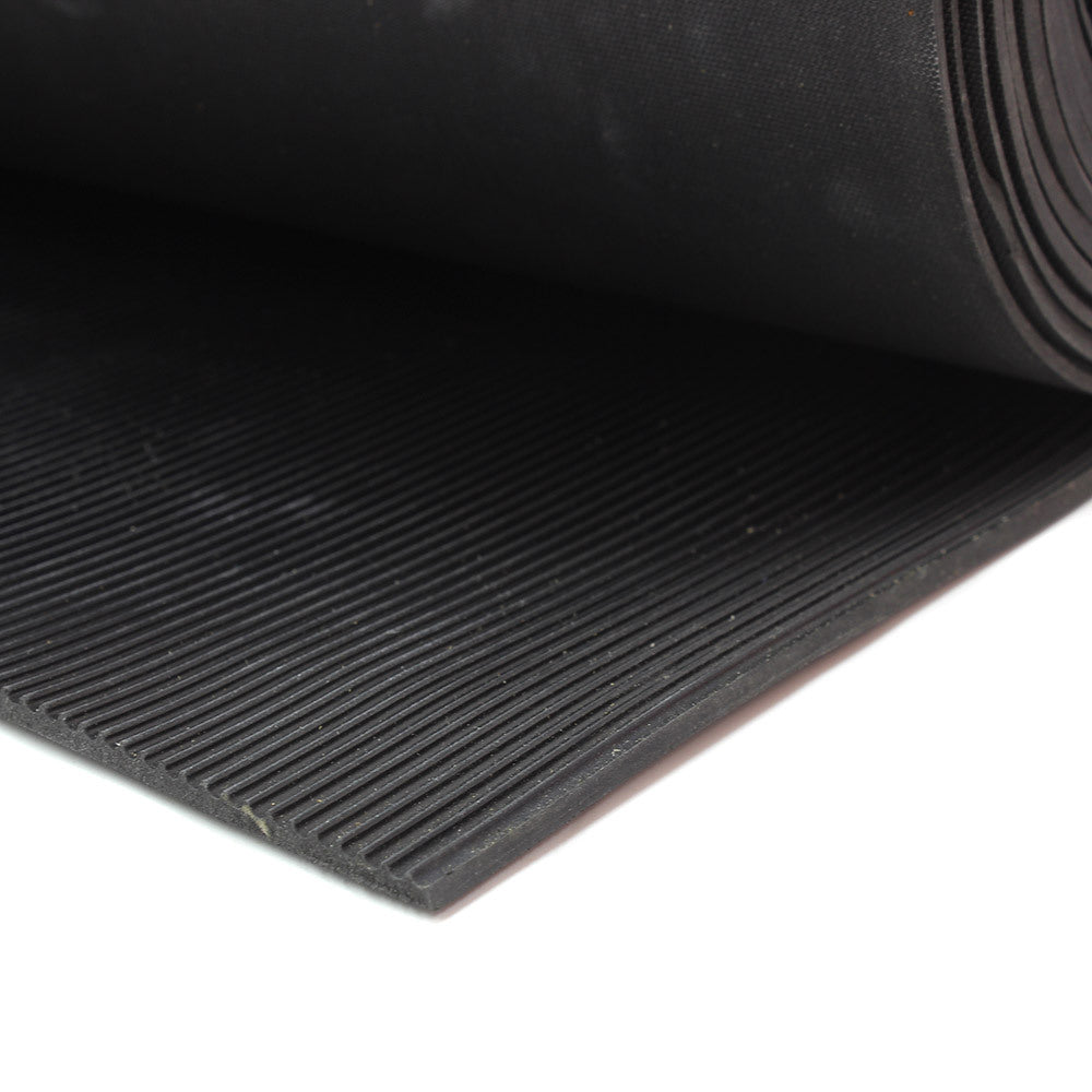 Red Cat - Rubber Fine Rib 3 mmx1200 mm Black | SRRIB3RC
