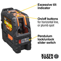 Klein Tools - LASER LINE LVL-CROSS LN & SPOT | A-93LCLS