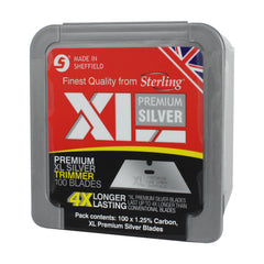 Sterling Xl Premium Silver Trimmer Blades (X100)