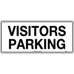 Uniform Safety Signs - 450x200mm - Poly - Visitors Parking | 943OLP